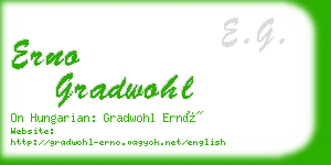 erno gradwohl business card